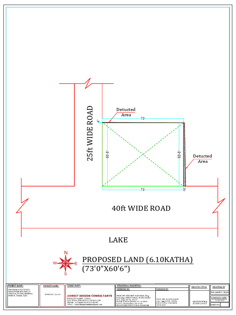 25ft and 40ft Wide Road Plans | PDF
