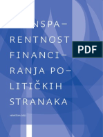 Matakovic - Transparentnost Financiranja Politickih Stranaka - Hrvatska 2011
