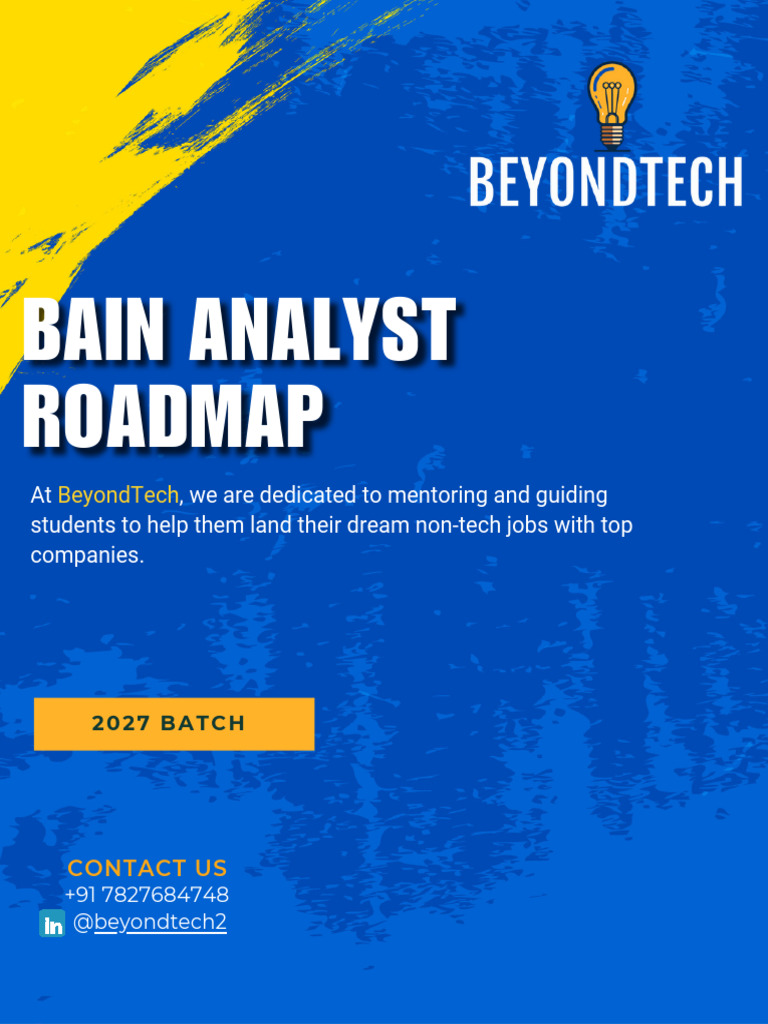 BAIN Roadmap 2026 | PDF | Cognition