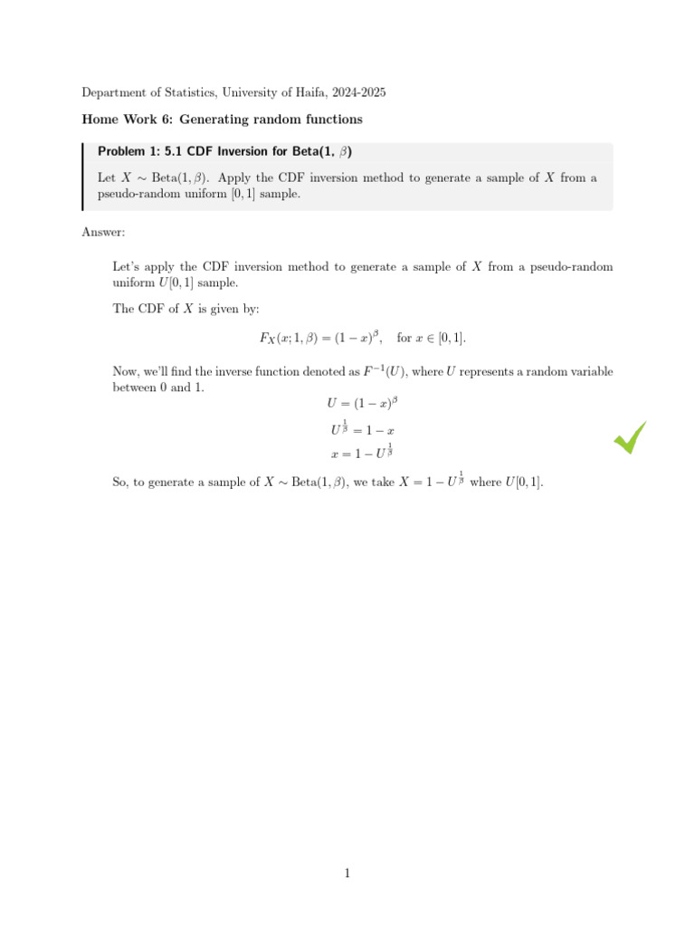Random Function Generation Techniques | PDF | Logarithm | Probability ...