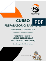 Preparatório para Oab: Disciplina: Direito Civil