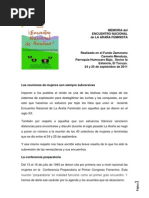 Memoria Del Encuentro Nacional de La Arana Feminista