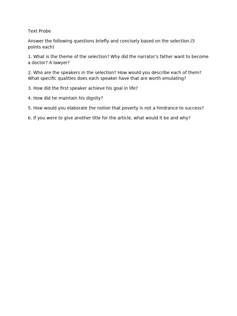 Text Probe - The Agent of Change | PDF