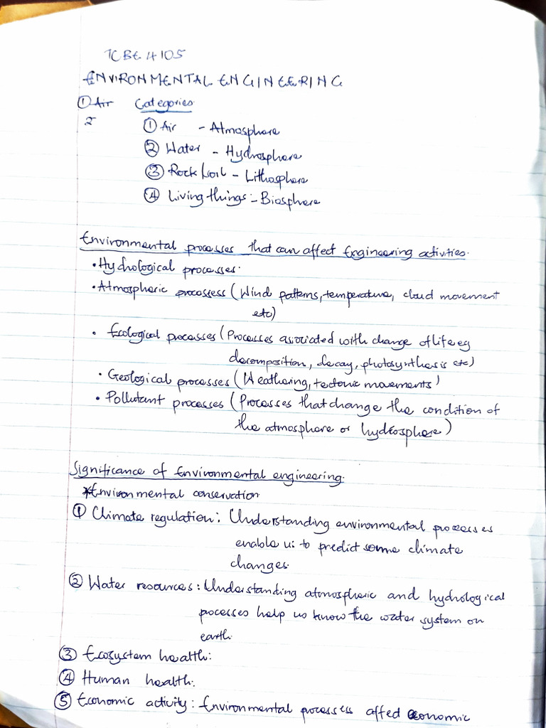 Environmental Notes | PDF