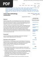 Just-In-time Methodology Construction - Alistair - Cockburn.us