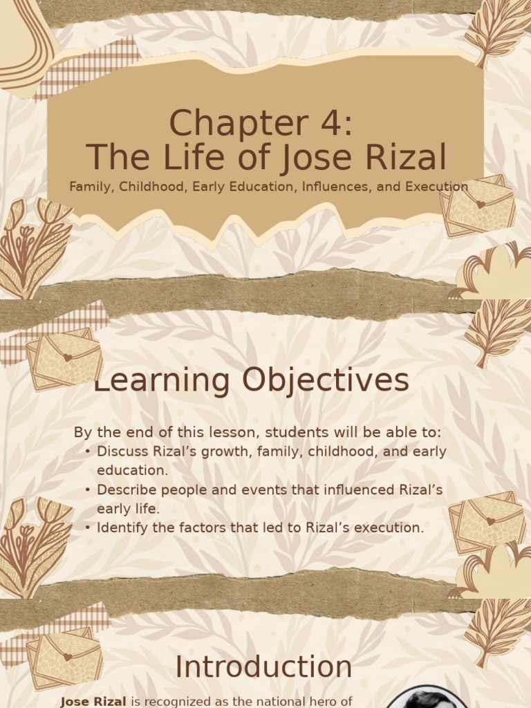 Jose Rizal: Life, Education, and Legacy | PDF | Philippines