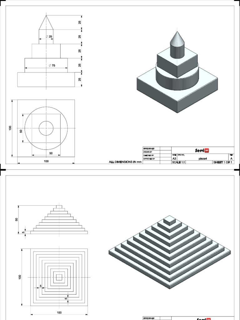 Ejercicios Inventor | PDF