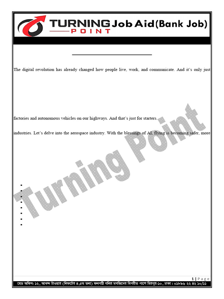 Written Batch-04: Artificial Intelligence A Blessing or Curse? | PDF ...
