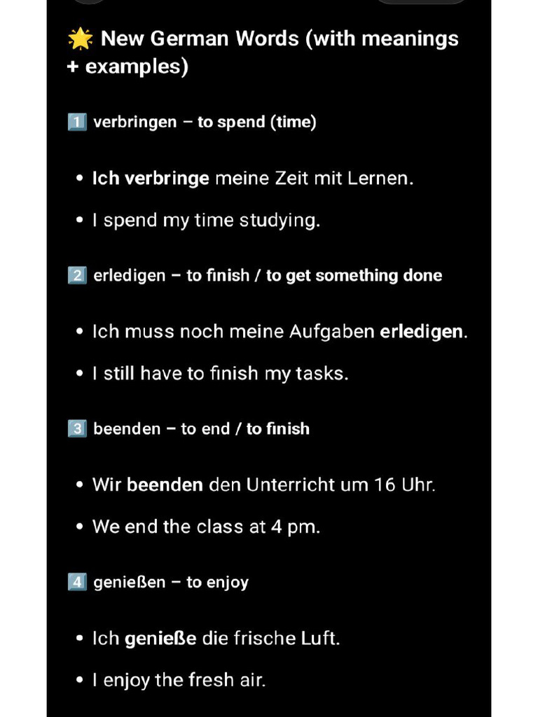 New German Words | PDF