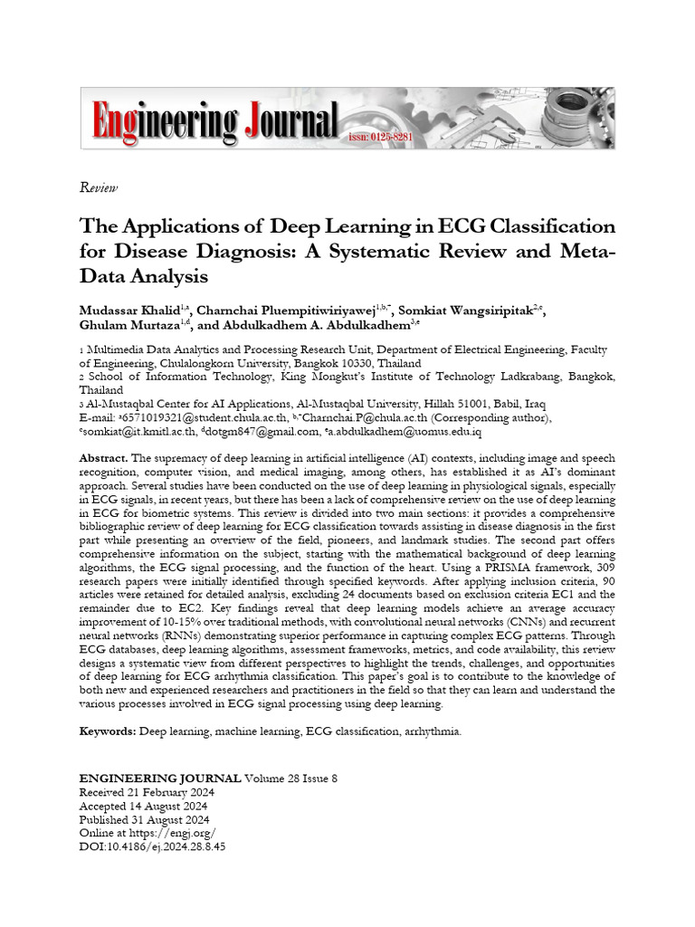 Deep Learning in ECG Disease Diagnosis | PDF | Machine Learning | Deep ...