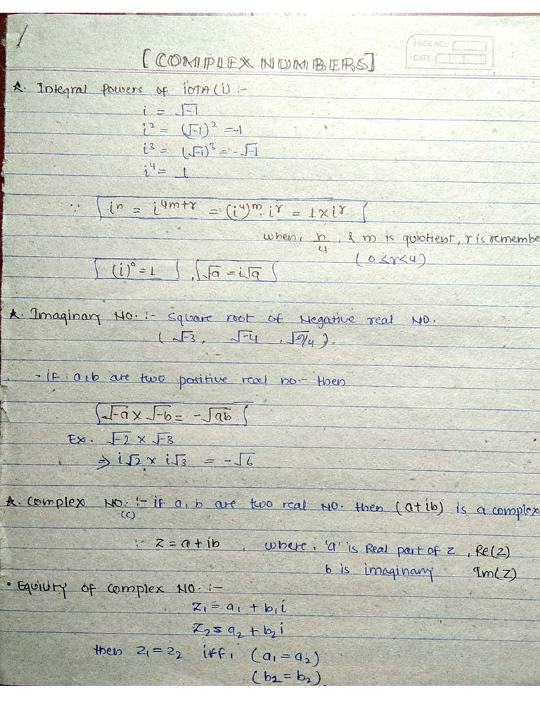 5 Complex No. | PDF
