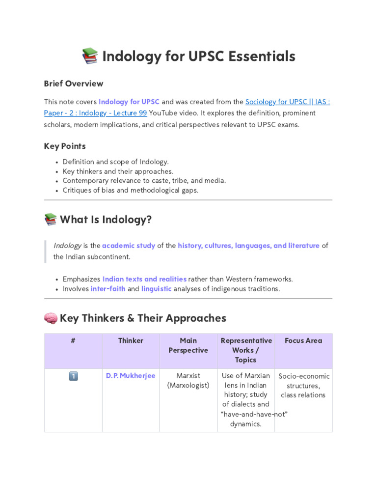Indology Insights for UPSC Exam Prep | PDF | Narrative | Marxism