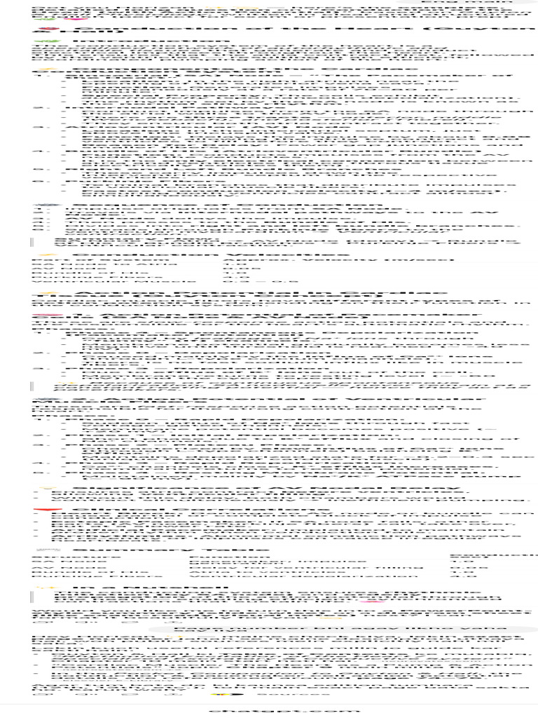 Conduction of Heart Data | PDF