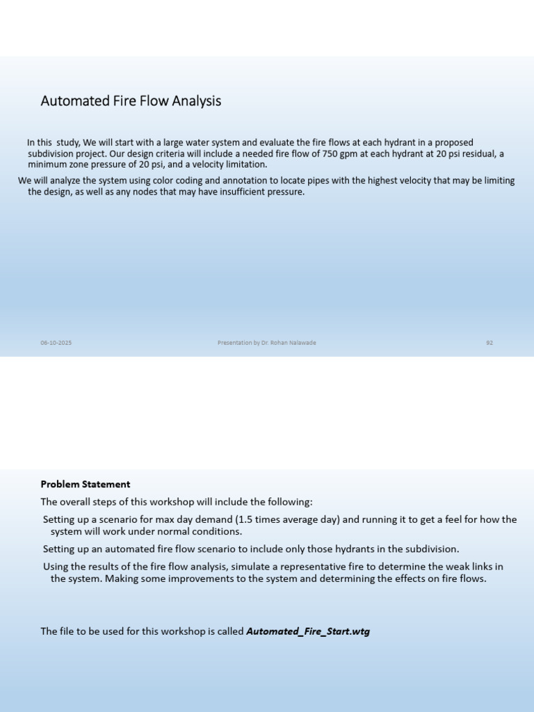 Automated Fire Flow Analysis | PDF