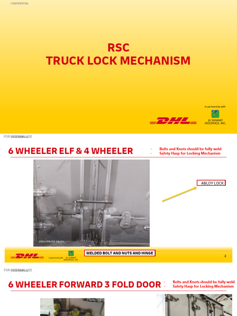 RSC Truck Lock Mechanism | PDF | Motor Vehicle
