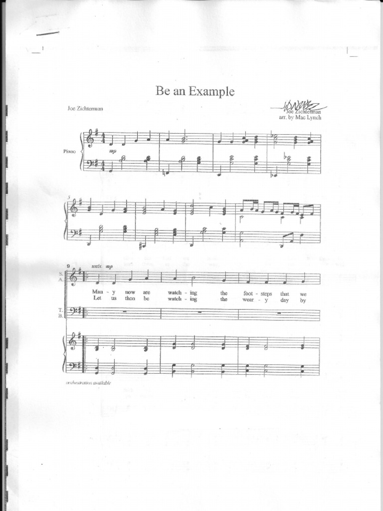 Be An Example (Lynch) | PDF