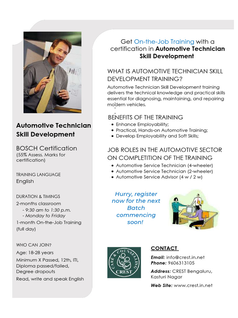 Automotive Technician Training Program | PDF