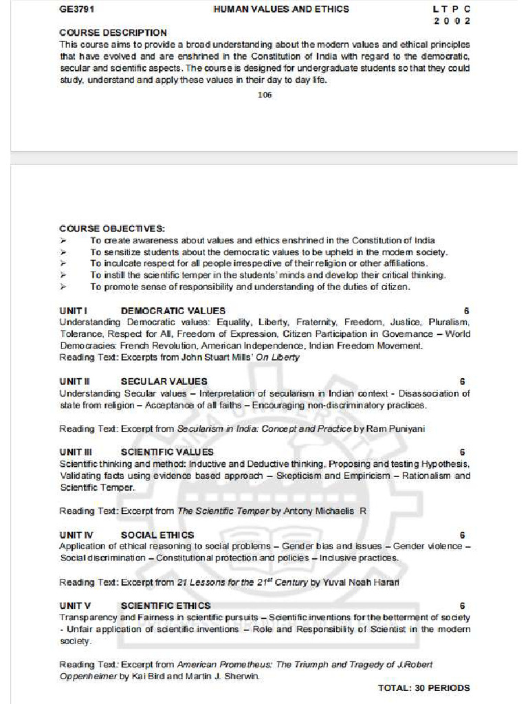 SEM 7 Syllabus | PDF
