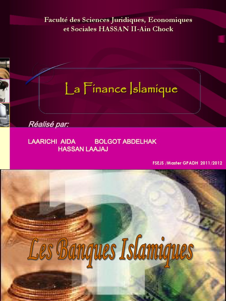 Finance Islamique Banque et finance islamiques Maroc