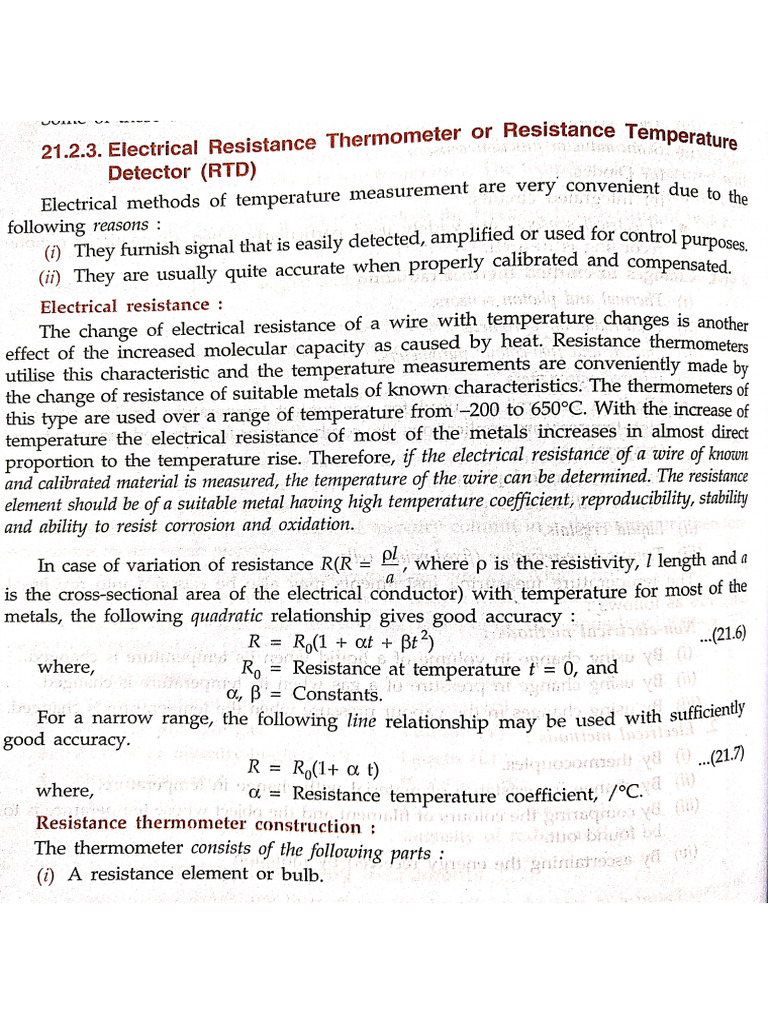 RTD Thermistor & Thermocouple | PDF