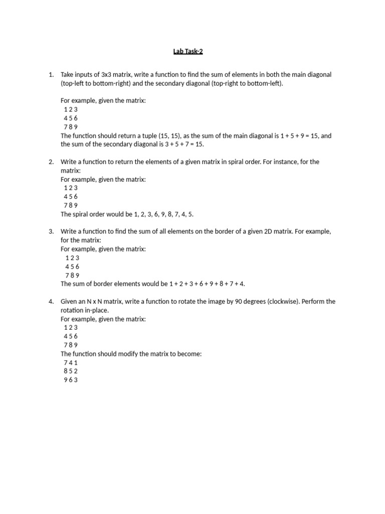 Matrix Operations and Functions Guide | PDF