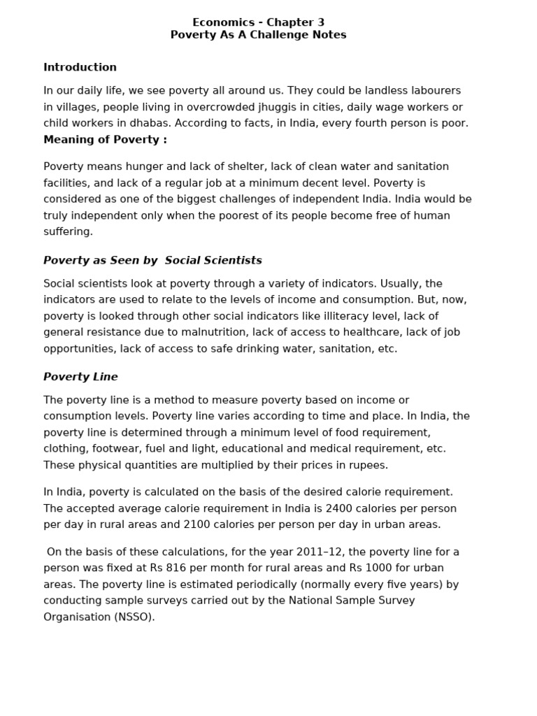 Understanding Poverty in India: Key Insights | PDF | Poverty | Poverty ...