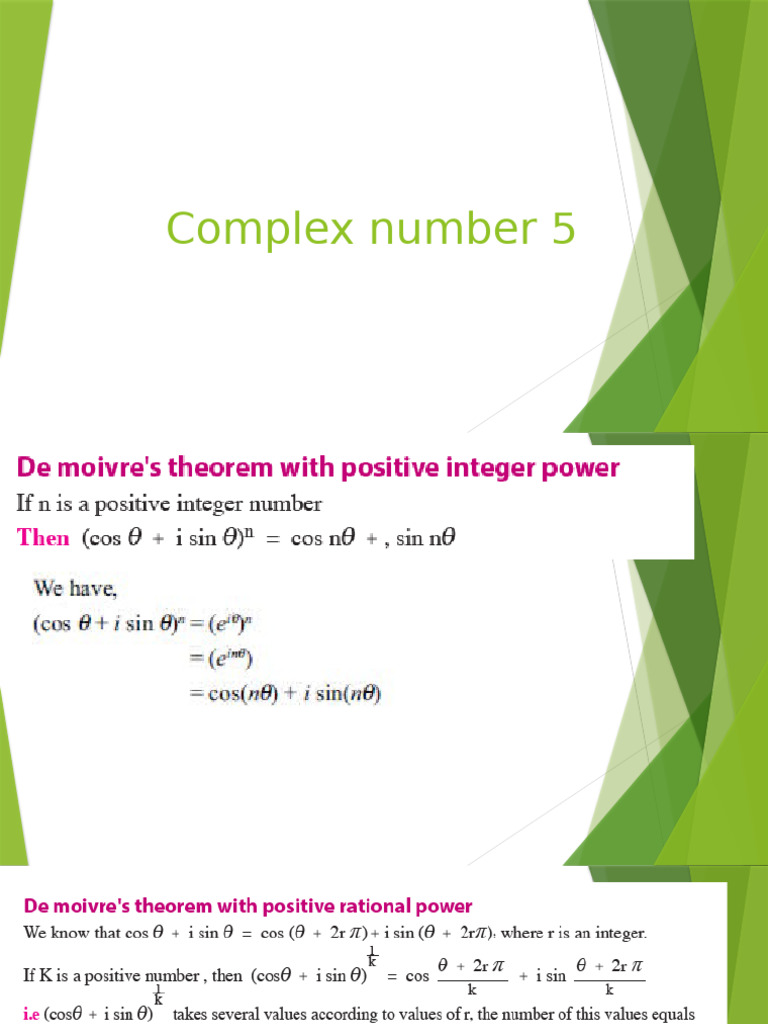 Complex Numbers 5 | PDF