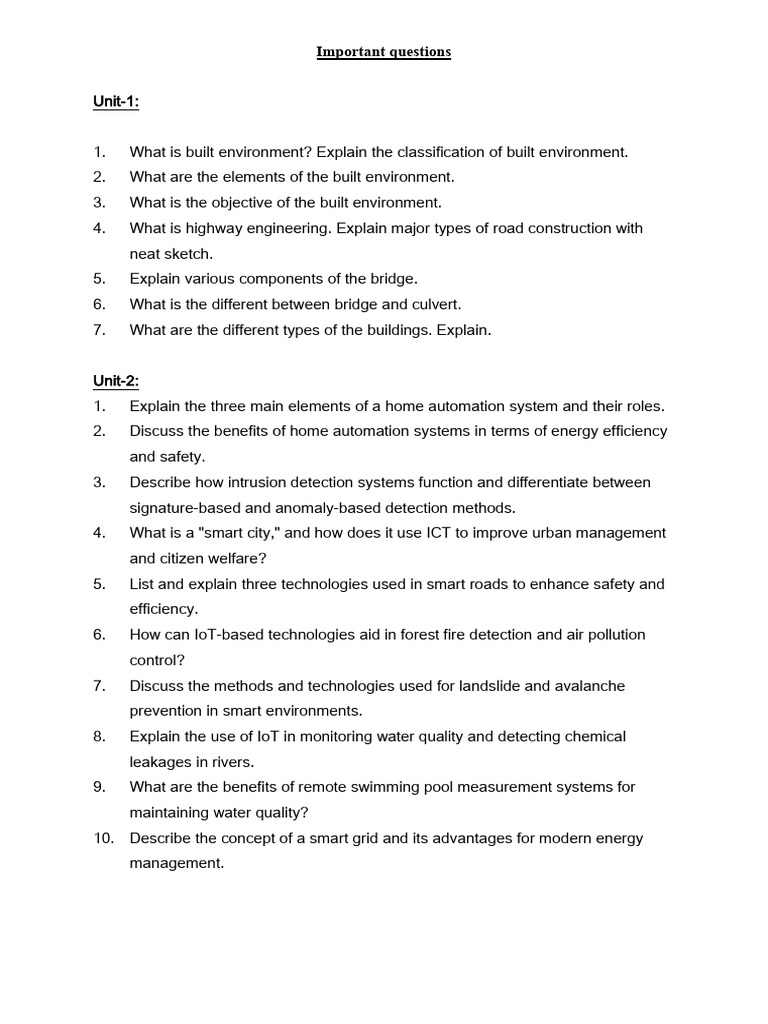 Key Questions and Insights Document | PDF