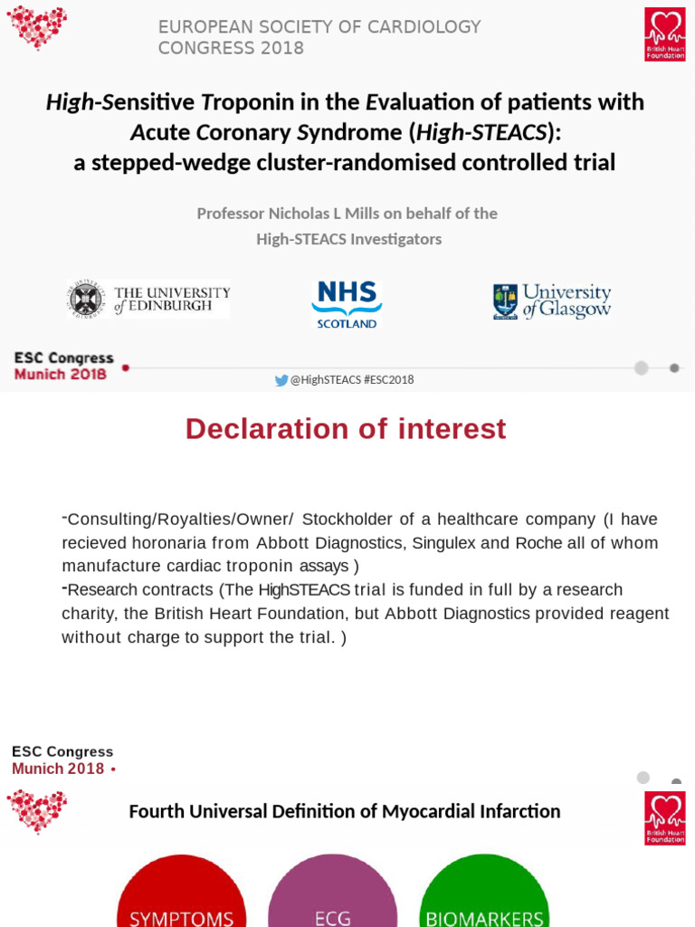 High-Sensitivity Troponin in ACS Evaluation | PDF | Myocardial ...