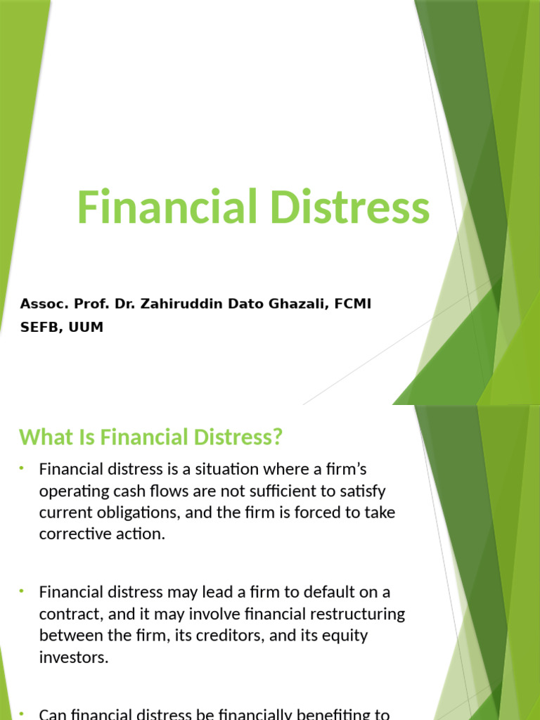 Understanding Financial Distress and Solutions | PDF | Bankruptcy ...