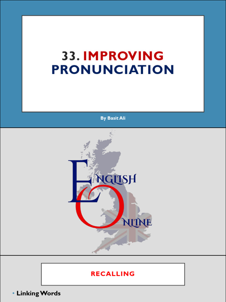 Enhance English Pronunciation Skills | PDF
