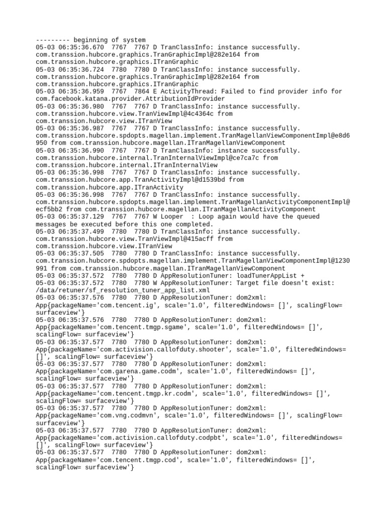 ML-Logcat-1746228951028 | PDF | Computing | Software