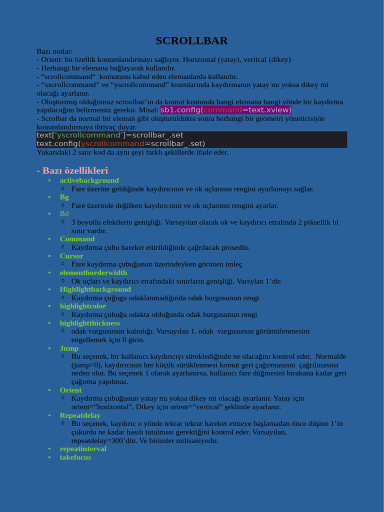 Scroll Bar | PDF