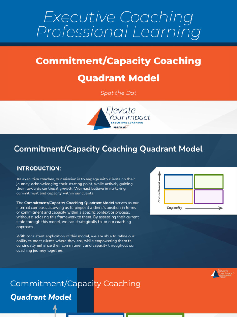 Commitment Capacity Coaching Quadrant Model | PDF | Psychological ...