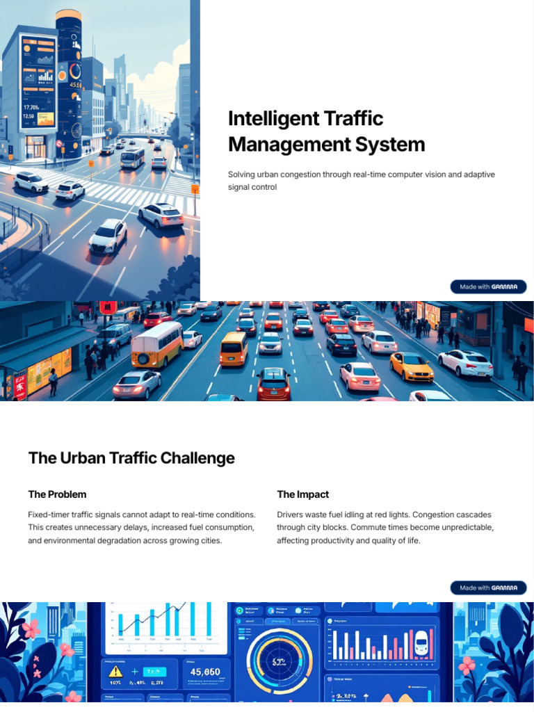 Intelligent Traffic Management System | PDF | Traffic | Computer Vision
