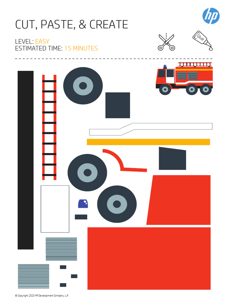 Paper Craft - Fire Engine | PDF