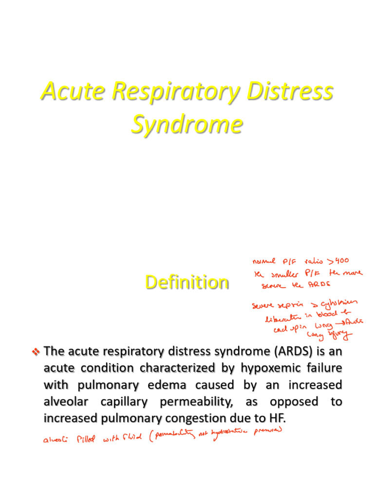 Acute Respiratory Distress Syndrome - Copy 2 | PDF | Human Diseases And ...