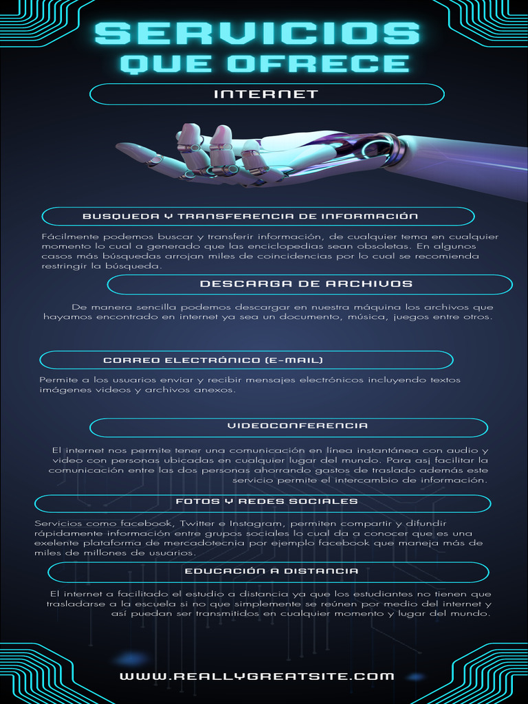 Dark Blue Artificial Intelligence Modern and Futuristic Infographic ...