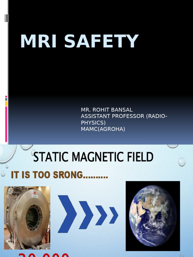 MRI Safety Guidelines and Protocols | PDF | Magnetic Resonance Imaging ...