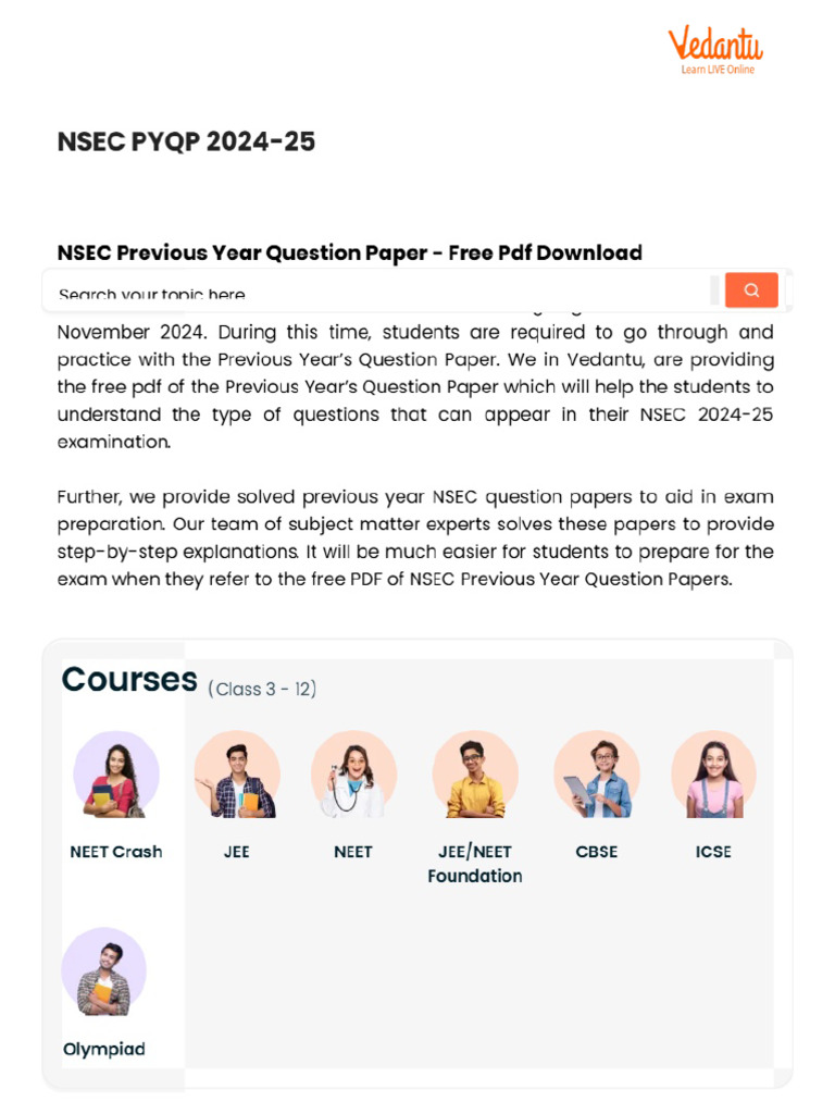 Nsec Pyqp 2024-25 | PDF