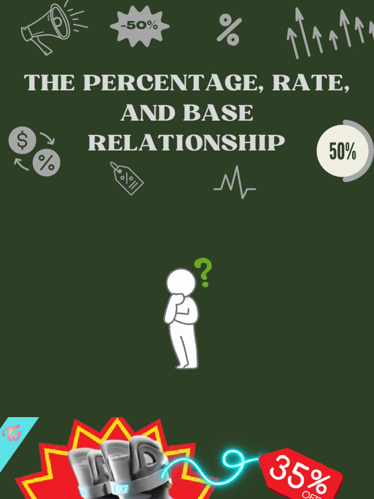Understanding Percentage, Rate, and Base | PDF | Percentage
