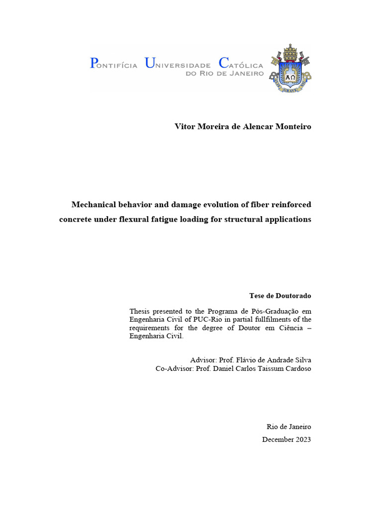 Mechanical Behavior and Damage Evolution of Fiber Reinforced | PDF ...