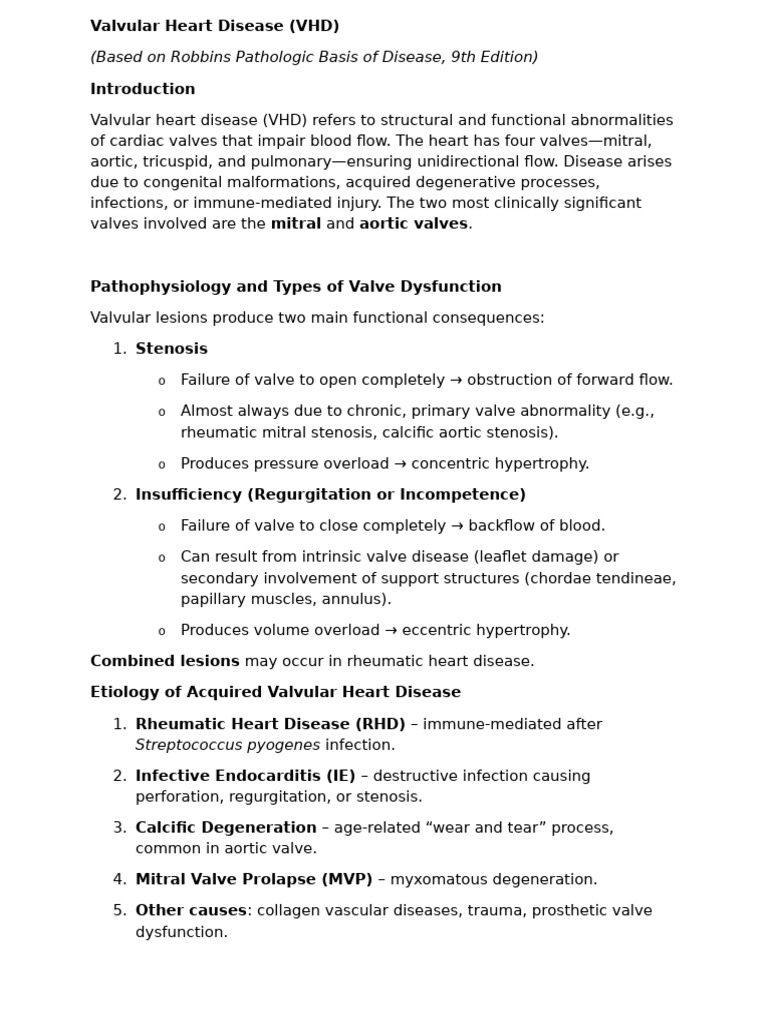 Understanding Valvular Heart Disease | PDF | Heart Valve ...