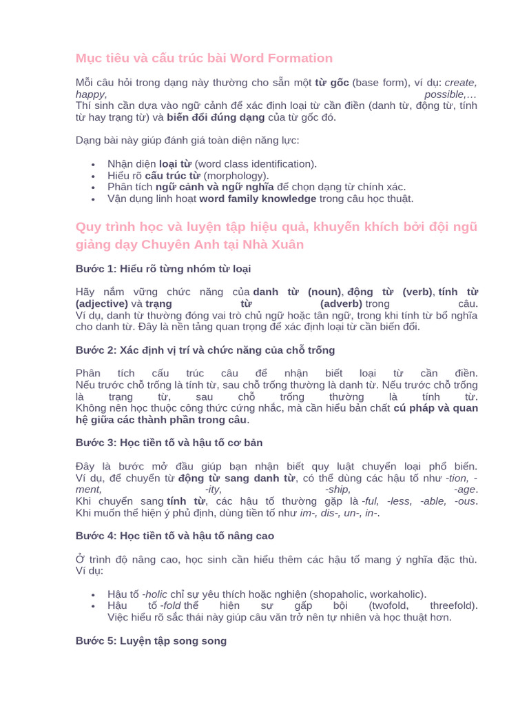 I Word Formation | PDF