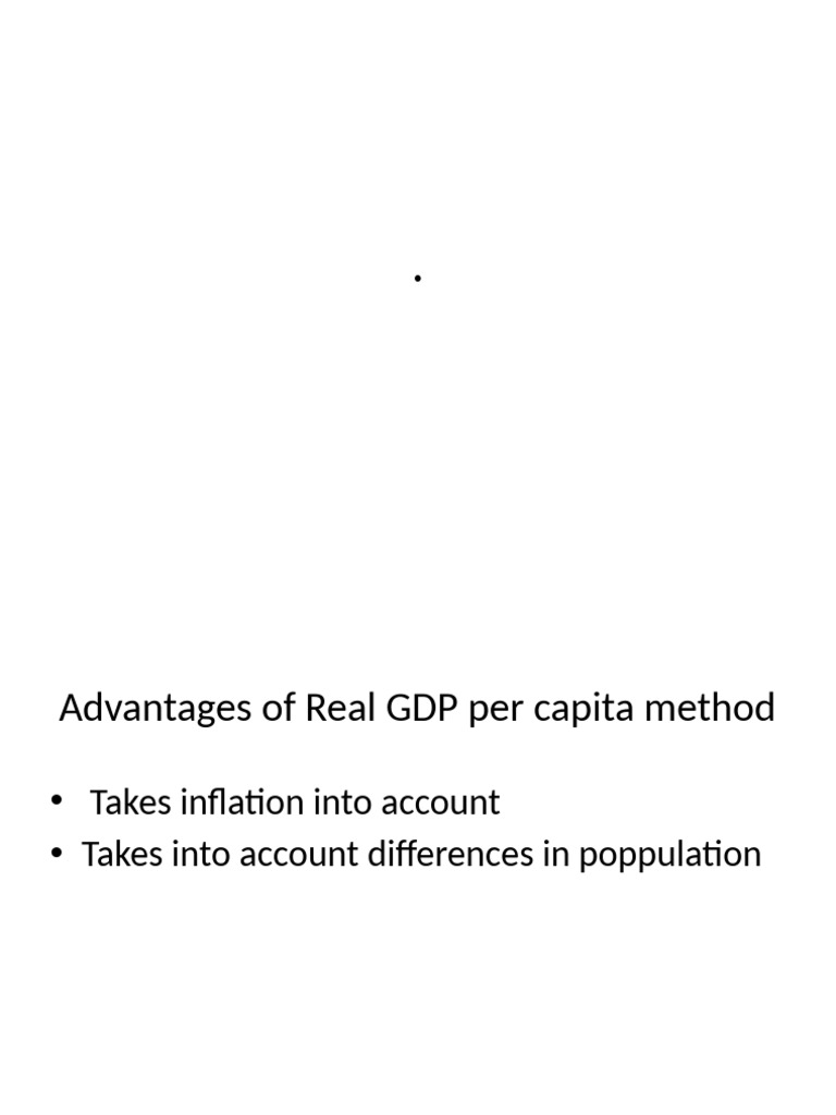 Real GDP per Capita: Pros and Cons | PDF | Gross Domestic Product ...