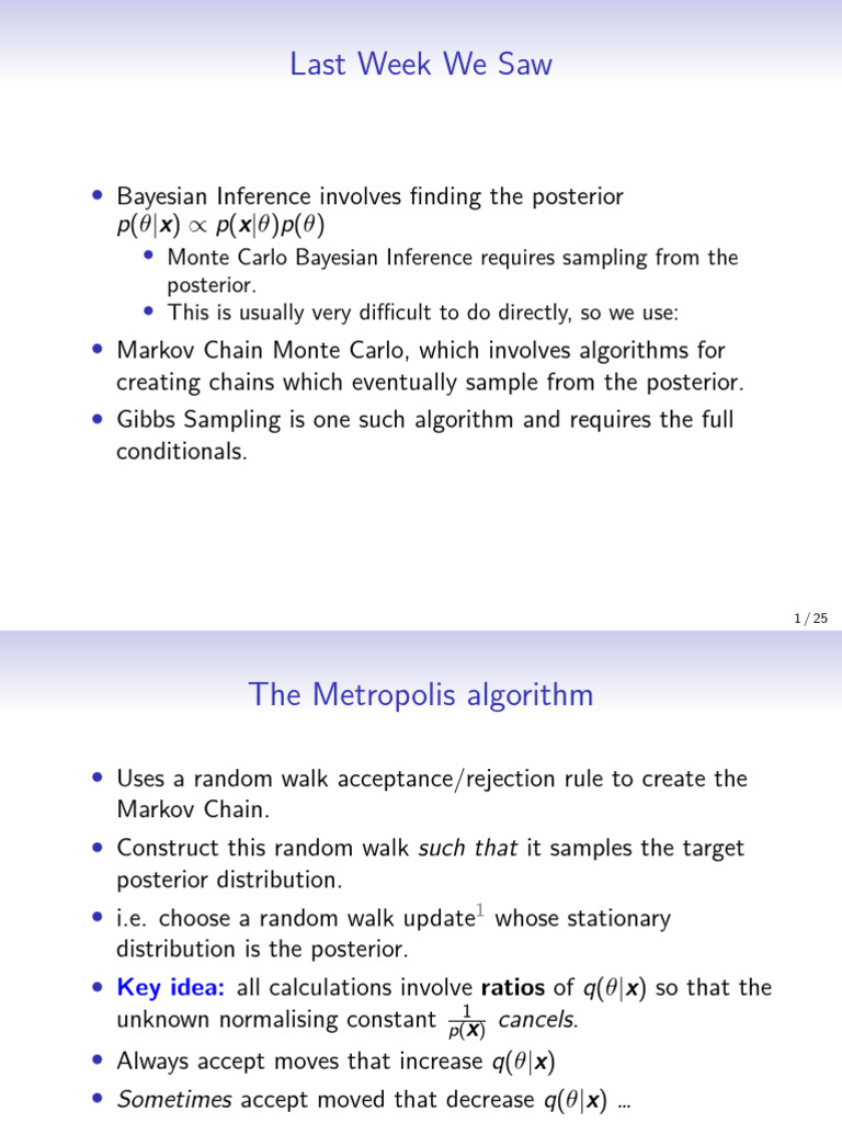 8 Metropolis | PDF | Statistical Theory | Applied Mathematics