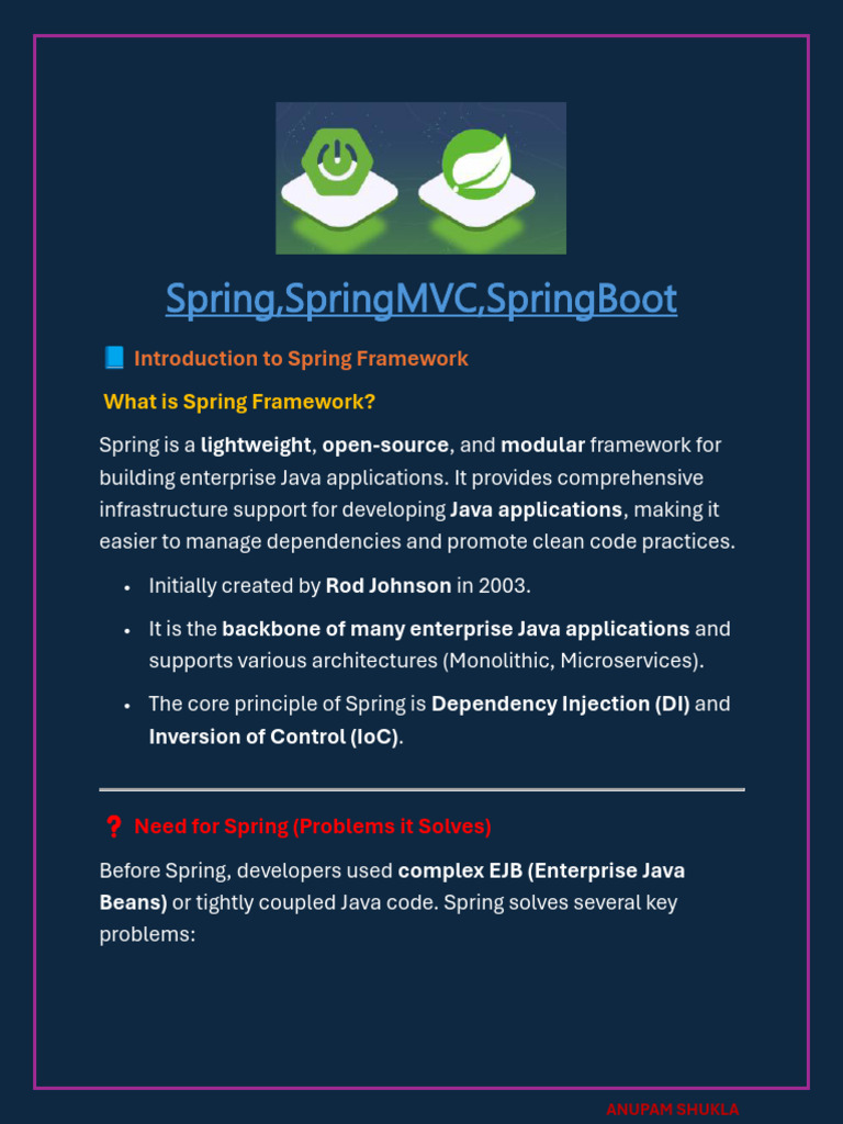 Introduction to Spring Framework Basics | PDF | Spring Framework ...