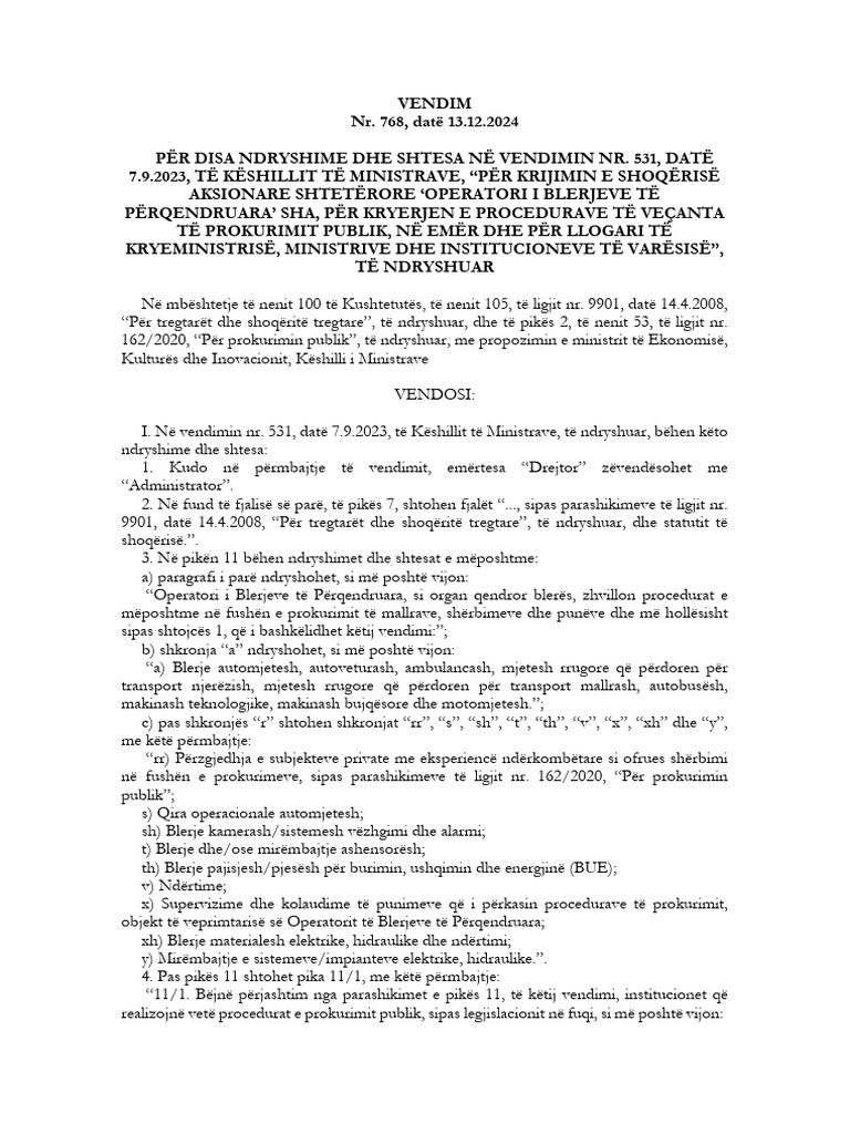 Vendim 2024 12 13 768 | PDF