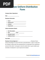 Uniform Requisition Form Template | PDF