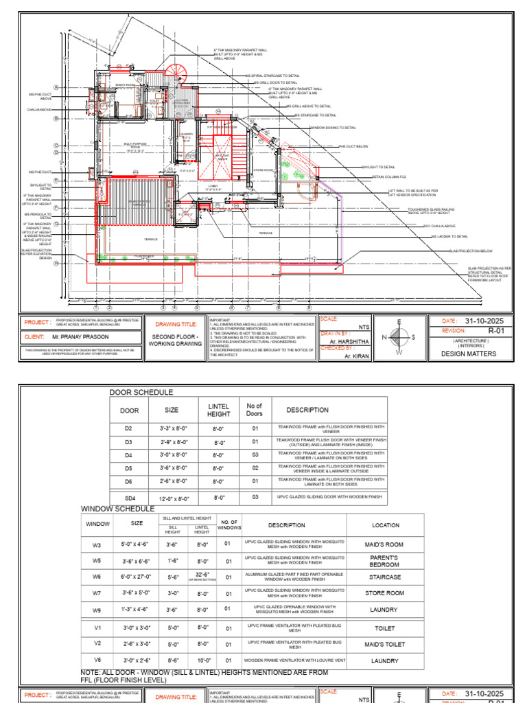Second Floor Residential Layout Plan | PDF | Door | Window